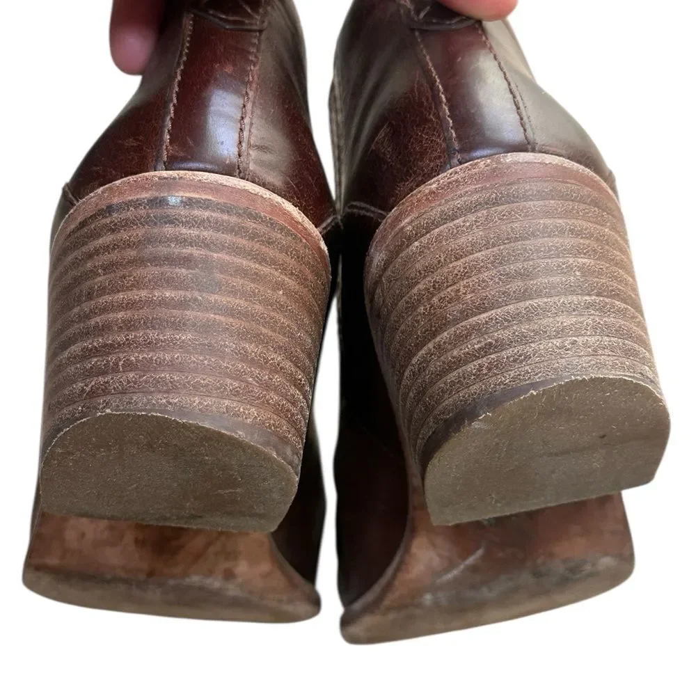 Madewell Leather Chelsea Boots Western Bonham Ankle Size 8